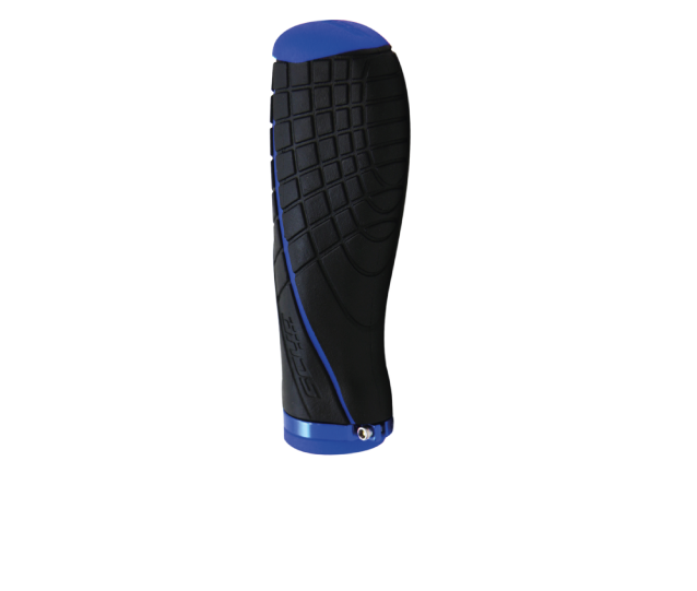 manopla concept II ergonomica preto azul moto scud
